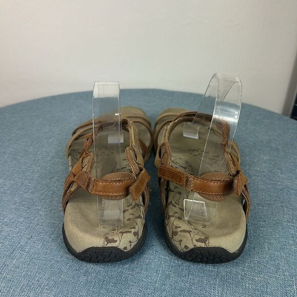 Merrell San Remo li Outdoor Brown And Tan Strappy Sandals Size 9 - Picture 3 of 7